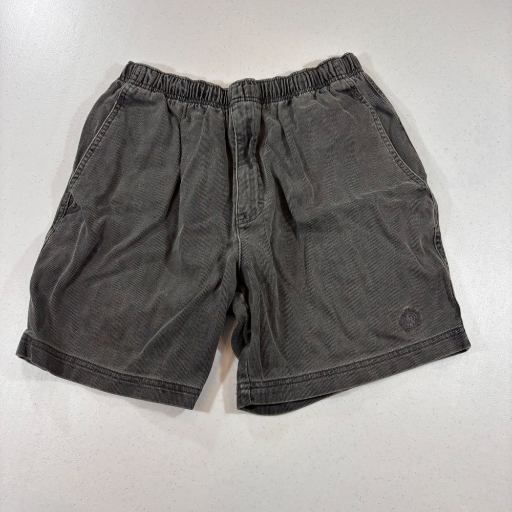 Territory Ahead Mens Gray Corduroy Elastic Waist Shorts Size M 123060